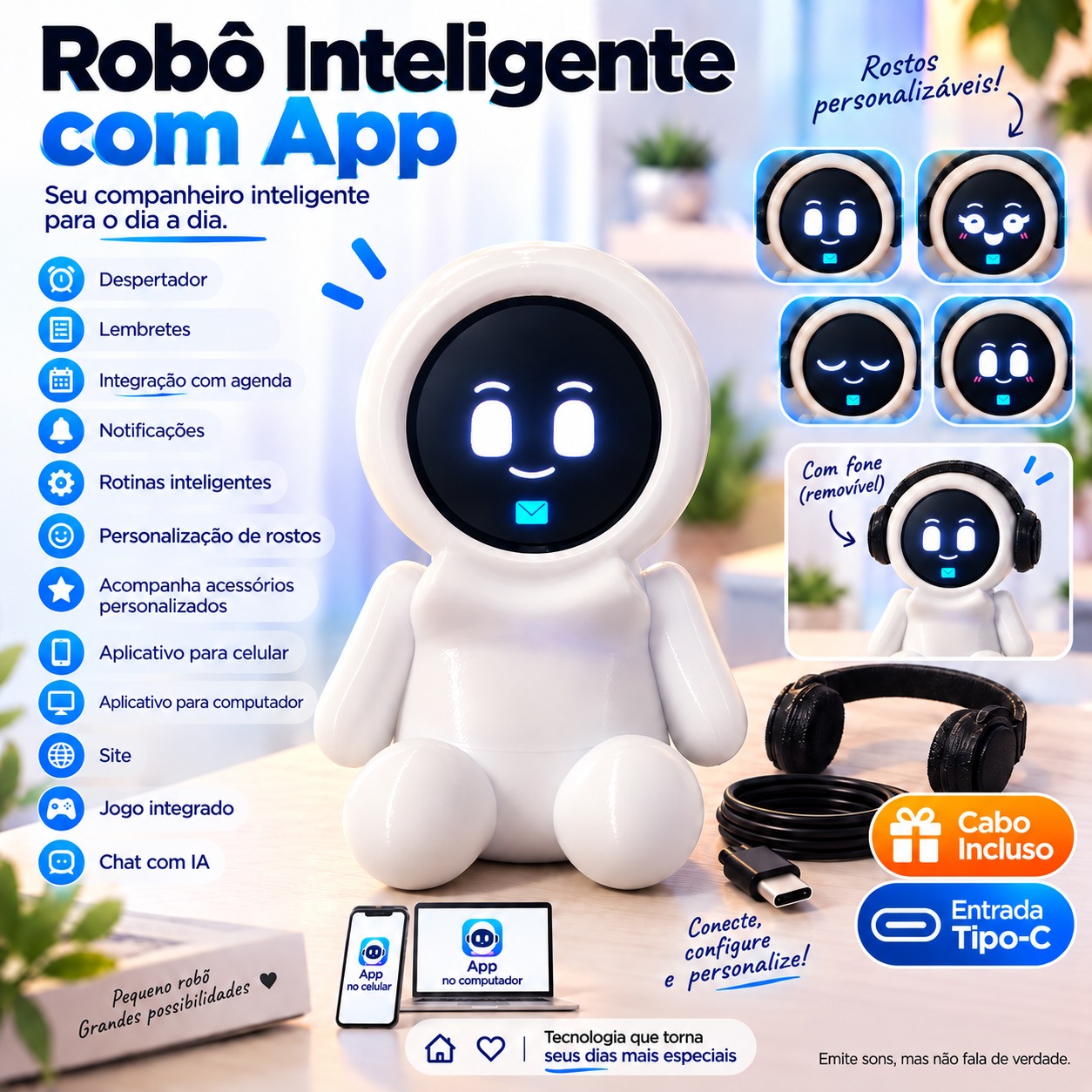 Olly Mini com corpo, apresentação do produto