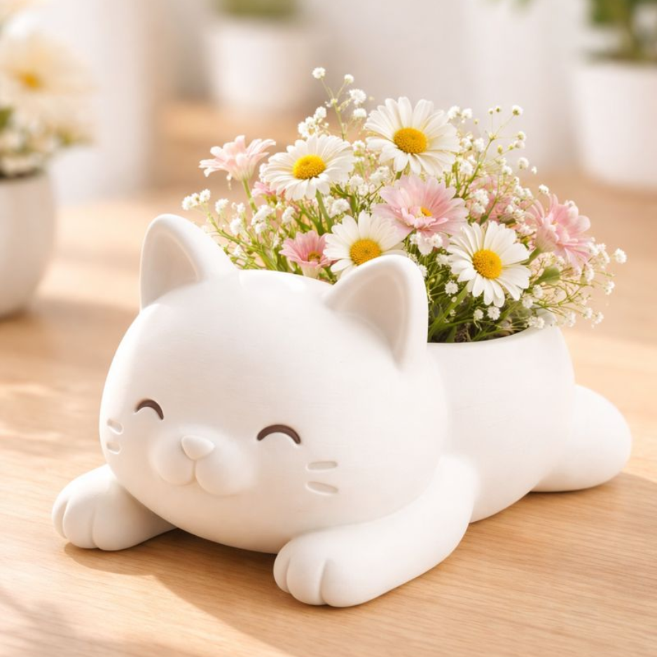 Vaso de plantas gatinho